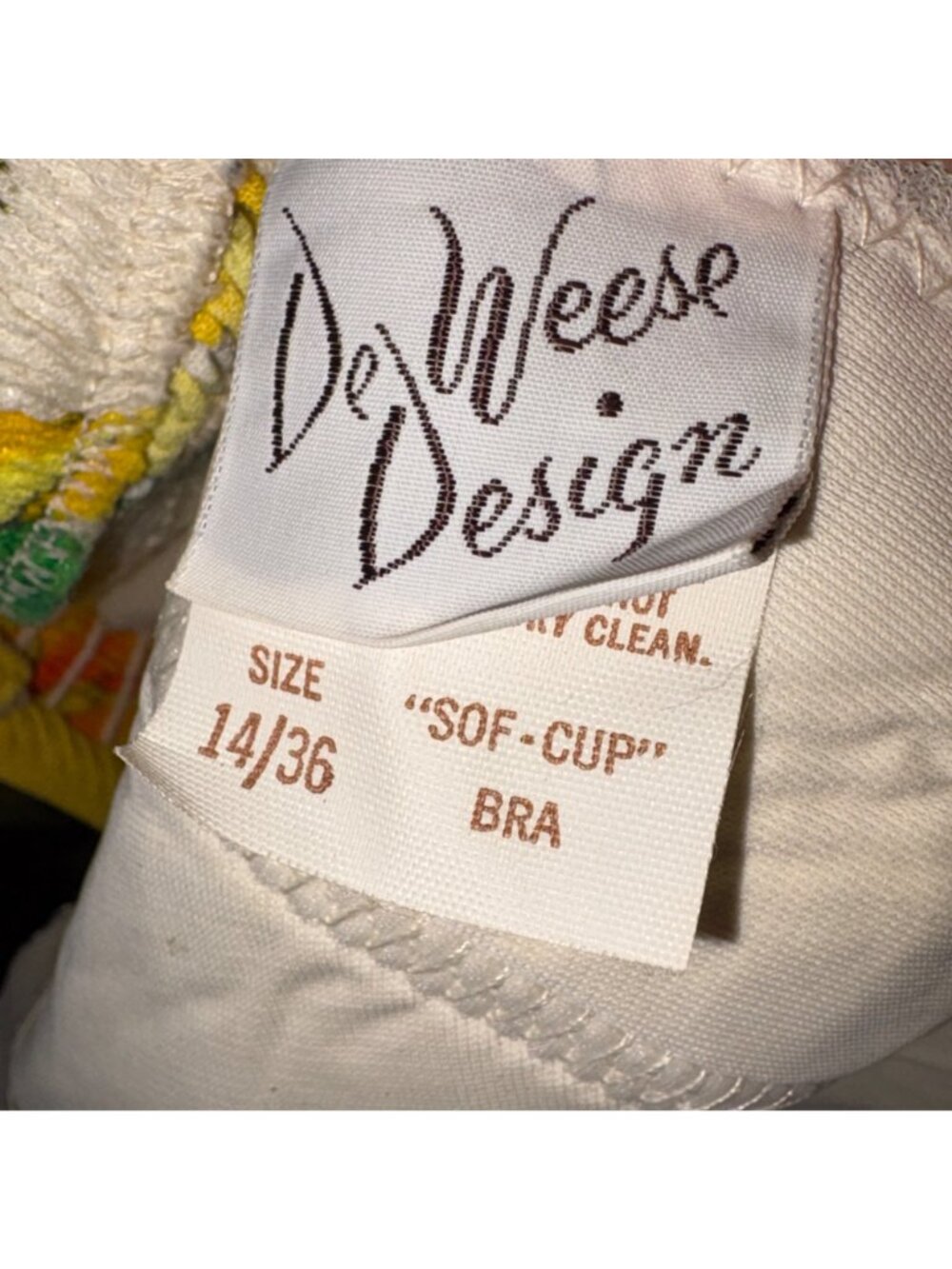 Vintage VTG 1960s Deweese Design Floral Maxi Dress Sof-Cup Bra 14/36 Size 8 - Picture 7 of 13